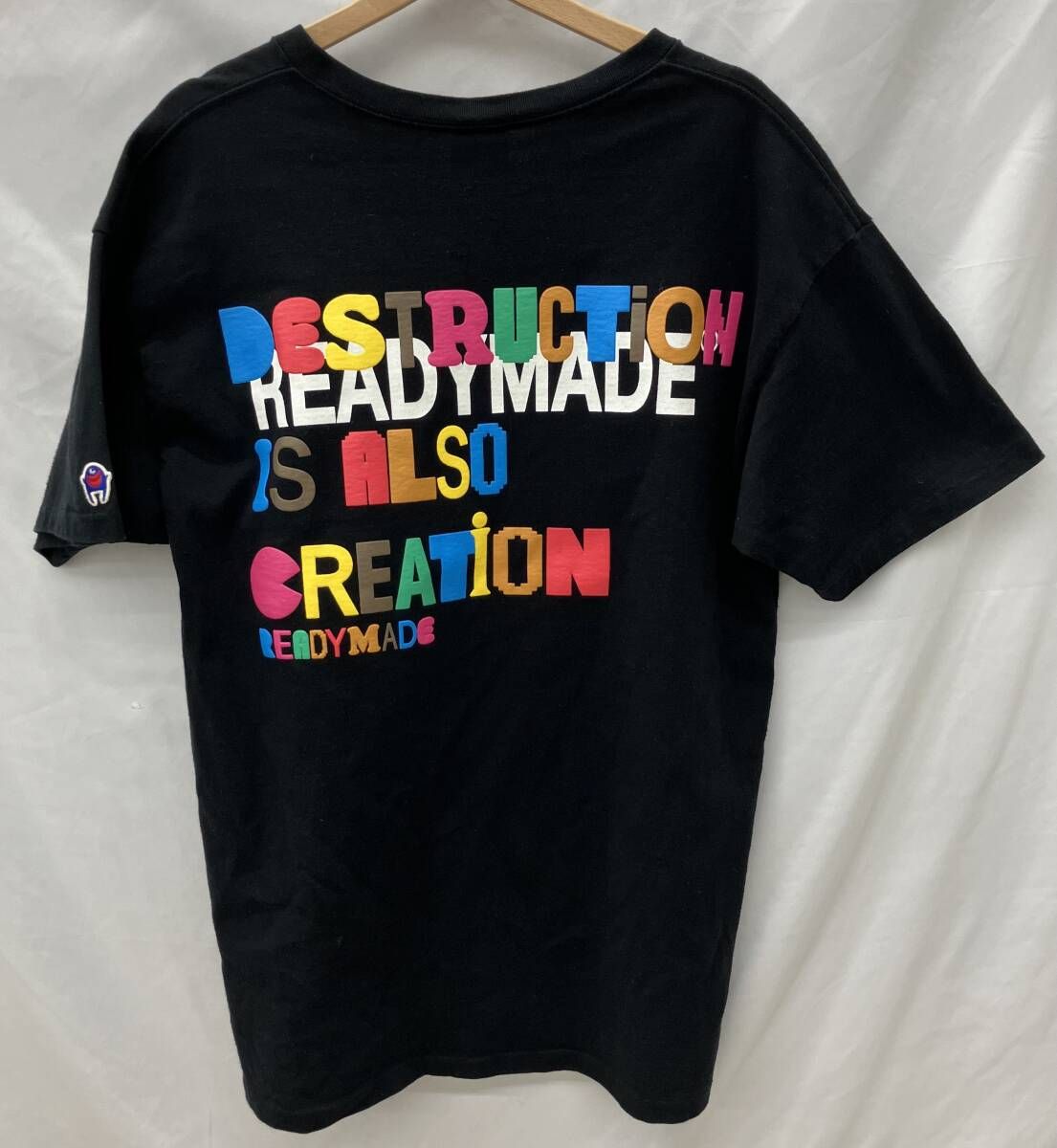 READY MADE レディメイド 半袖Tシャツ RE-CO-BK-00-00-143 ブラック サイズL