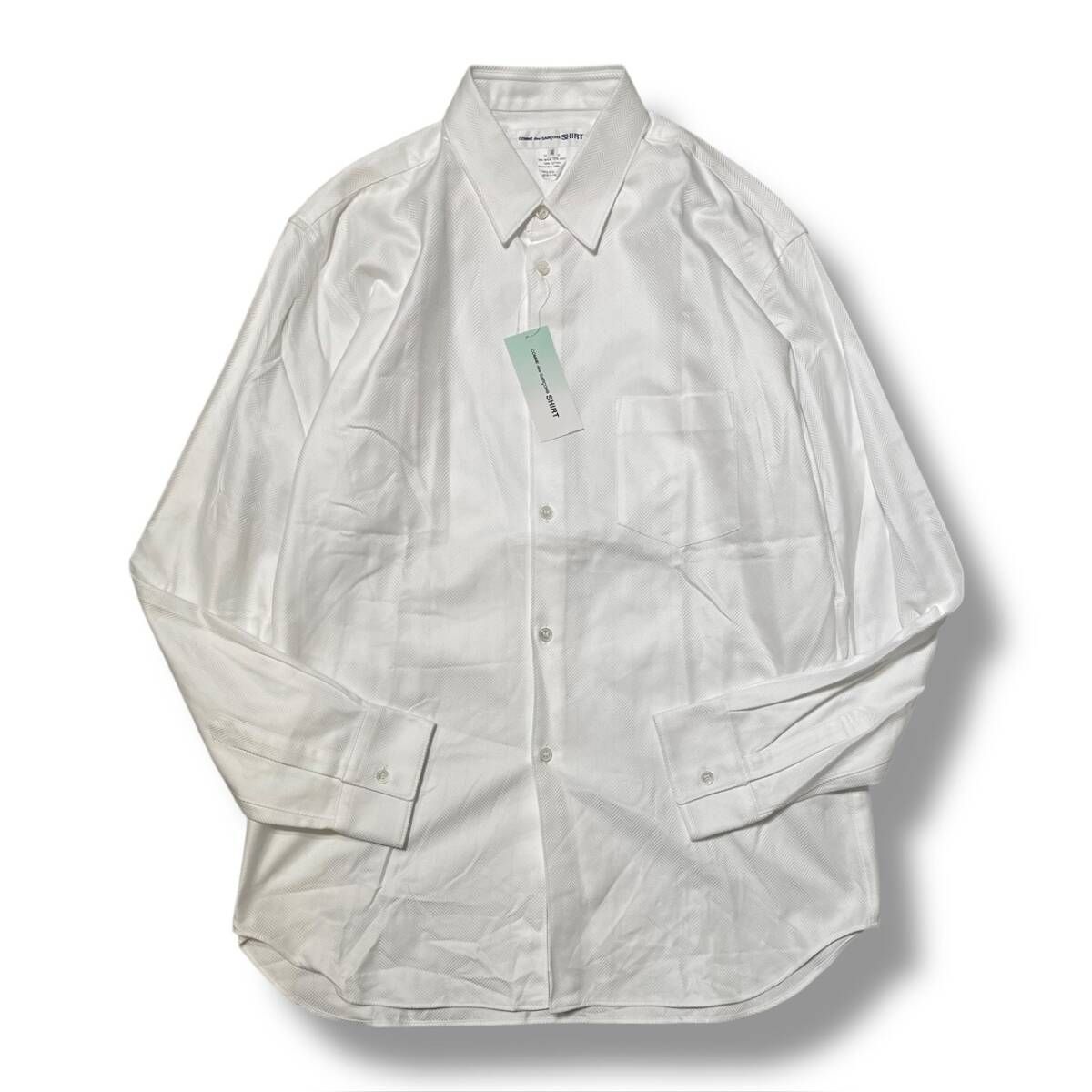 24 AW COMME des GARCONS SHIRT 長袖シャツ コットンドレスシャツ フランス製 Mサイズ コムデギャルソンシャツ