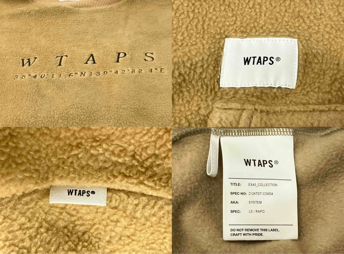 WTAPS ダブルタップス 212ATDT-CSM34 スウェット BRW ブラウン