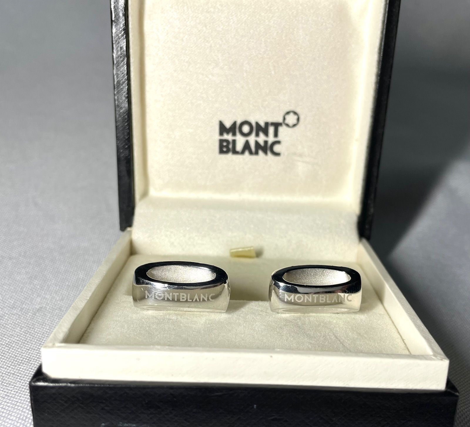 MONTBLANC モンブラン ブランドロゴ文字 スターリングシルバーカフス