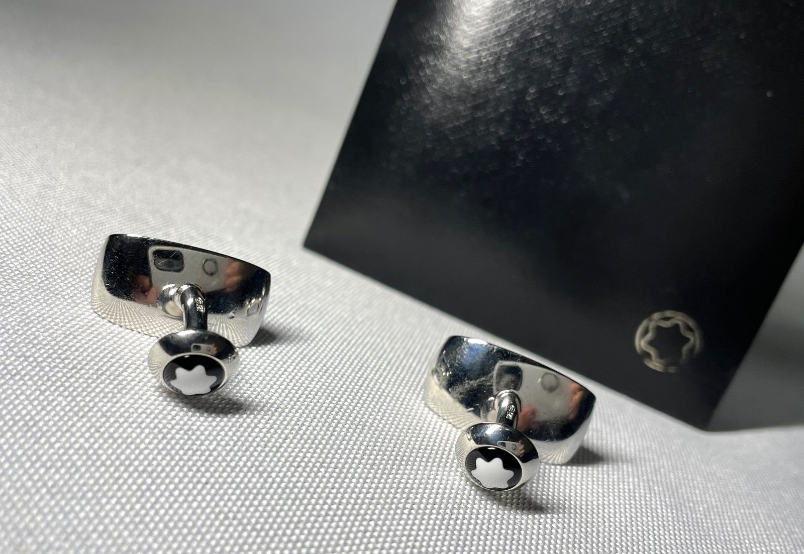 MONTBLANC モンブラン ブランドロゴ文字 スターリングシルバーカフス