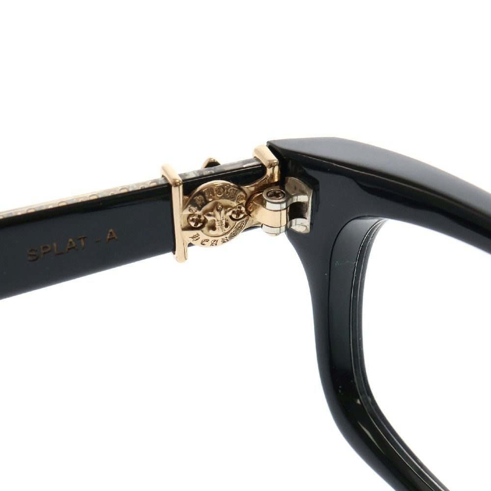  CHROME HEARTS クロムハーツ SPLAT A BSフ テンプル アイウェア サングラス メガネ ブラック ゴールド その他 メンズ