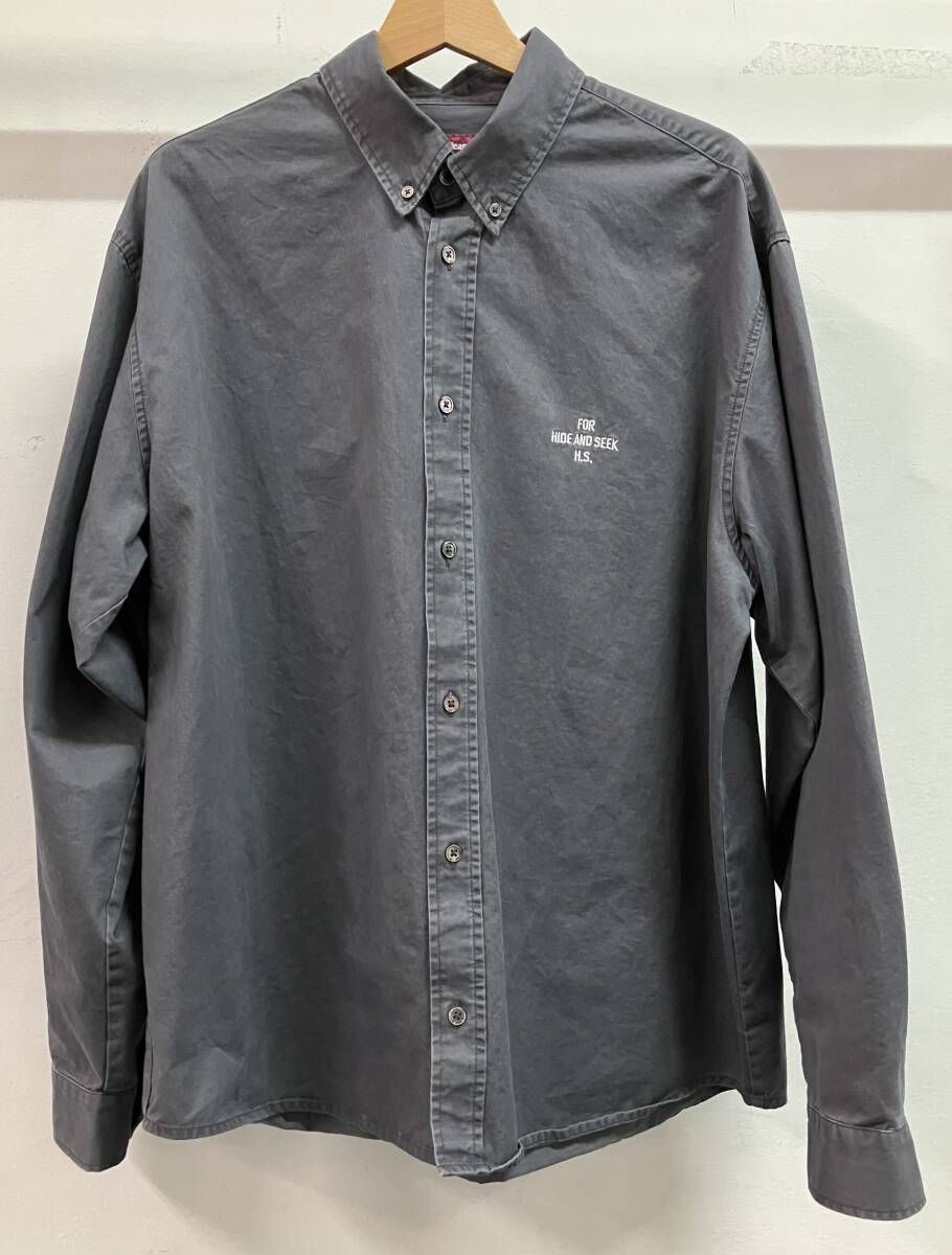 24ss Hide and Seek ペイズリー 長袖シャツ L 24ss Hide and Seek