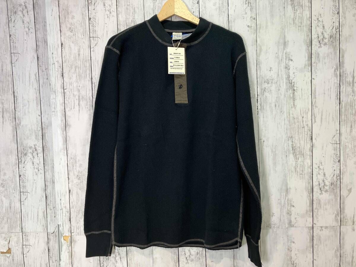 BUZZ RICKSON S バズリクソンズ THERMAL HENLEY NECK サーマル ヘンリーネック T-SHIRT ロンT BR 68130 L
