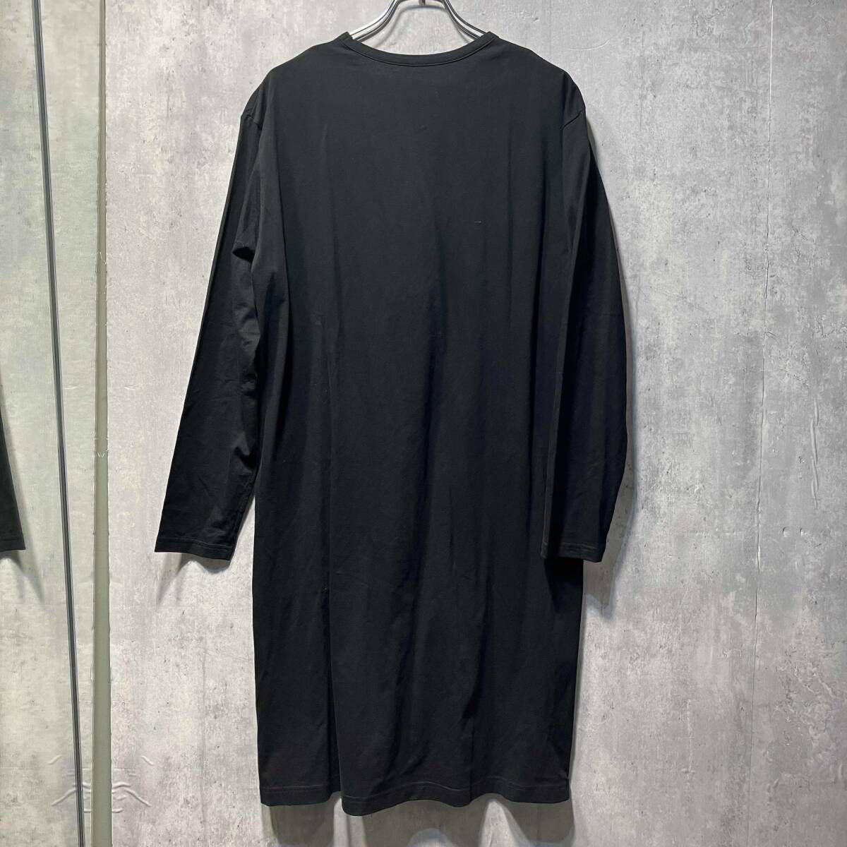 GROUND Y side zip over size cut and sewn black long sleeve tee GE-T 24-040 サイドジップオーバーサイズカットソー グラウンドワイ