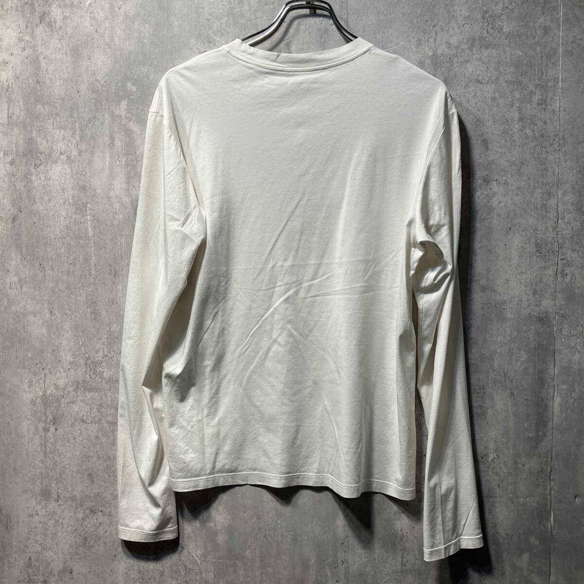 Jil sander crew neck LS cut and sewn white sizeS 長袖Tシャツ クルーネックLSカットソー ジルサンダー