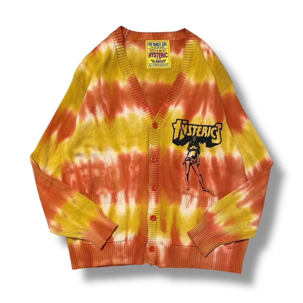 HYSTERIC GLAMOUR cardigan タイダイカーディガン Fサイズ ヒステリックグラマー