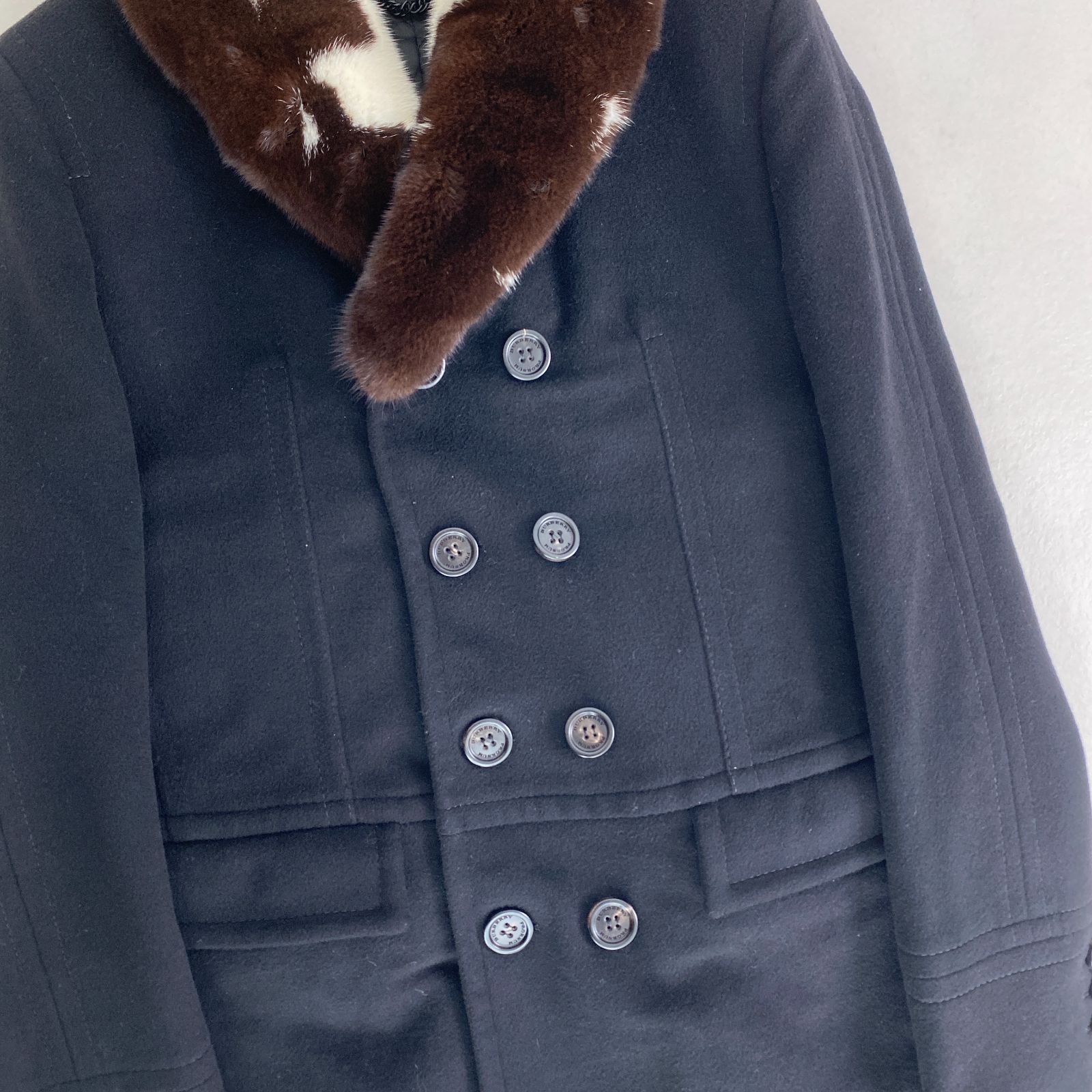 BURBERRY PRORSUM ウールコート バーバリープロ―サム 最高級 ミンク