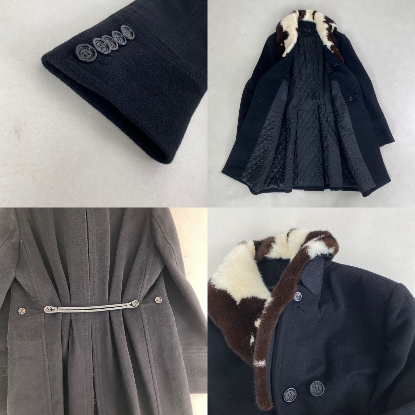BURBERRY PRORSUM ウールコート バーバリープロ―サム 最高級 ミンク