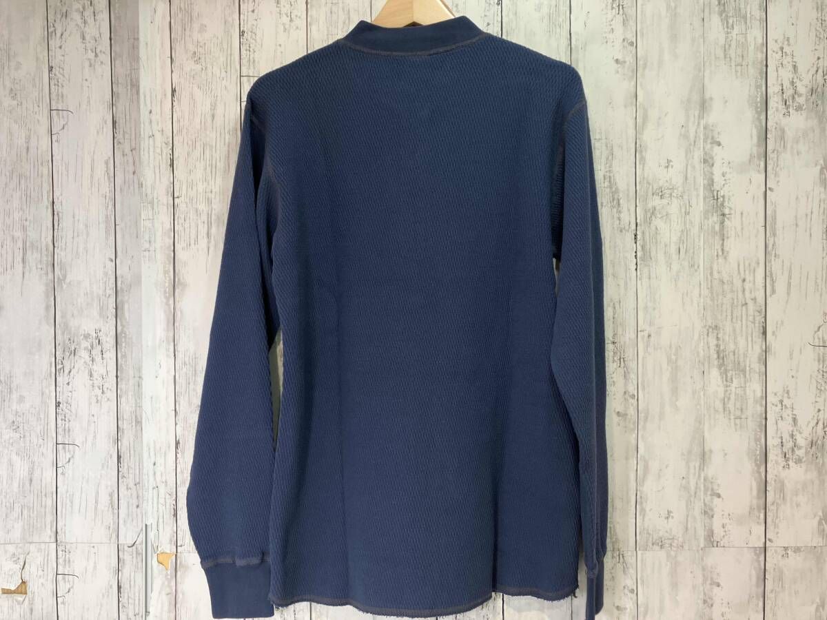 BUZZ RICKSON S バズリクソンズ THERMAL HENLEY NECK T-SHIRT サーマル ヘンリーネック 長袖Tシャツ ネイビー BR 68130 L