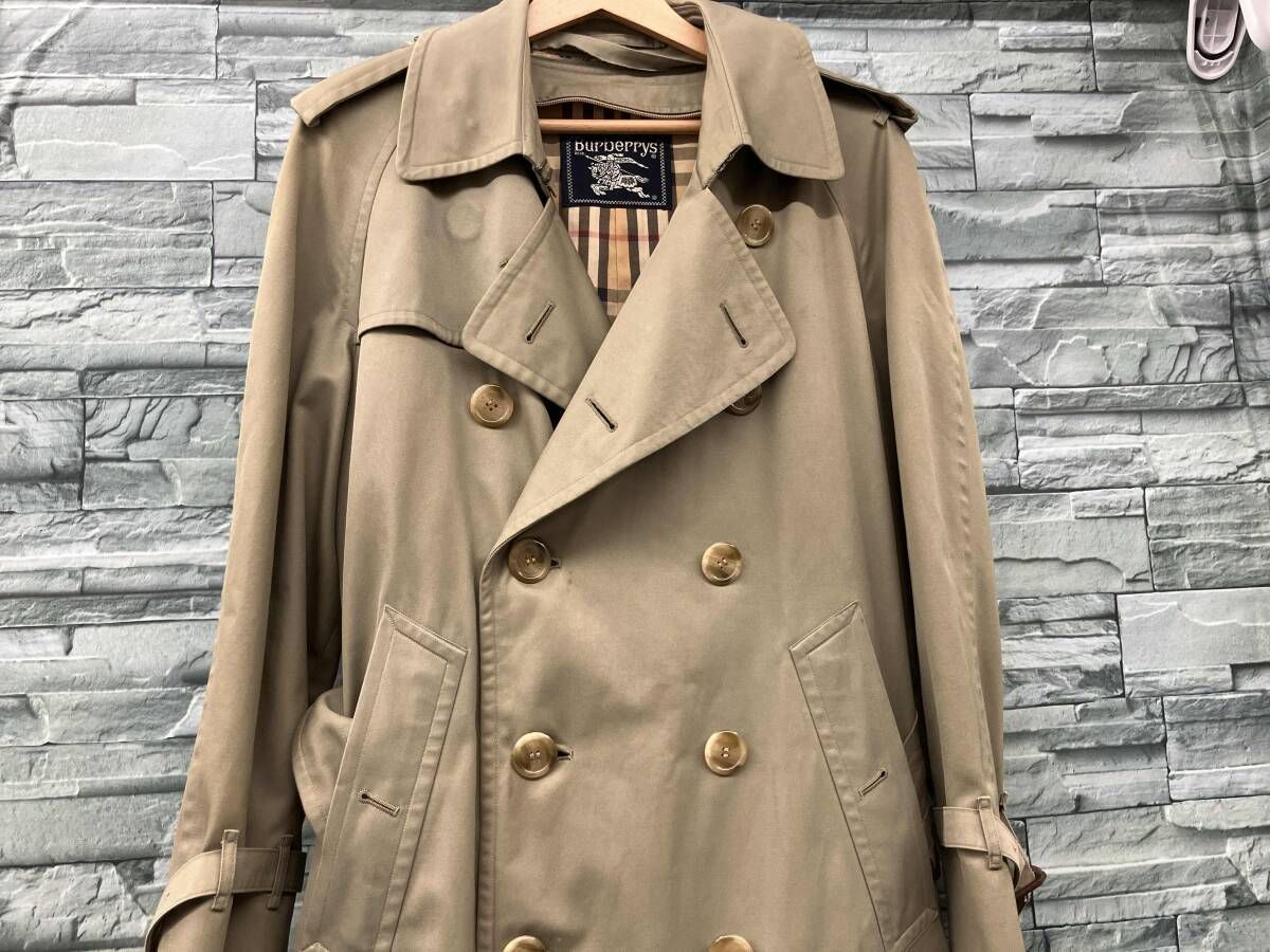 Burberry/トレンチコート/カーキ/裏地ノバチェック/バーバリー/名前