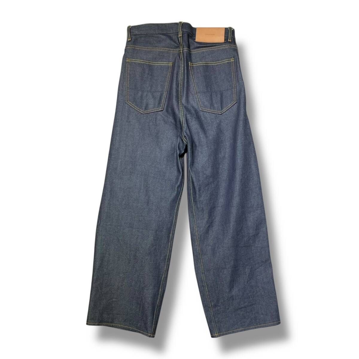 SUBLATIONS 2TUCK WIDE DENIM -RIGID BLACK