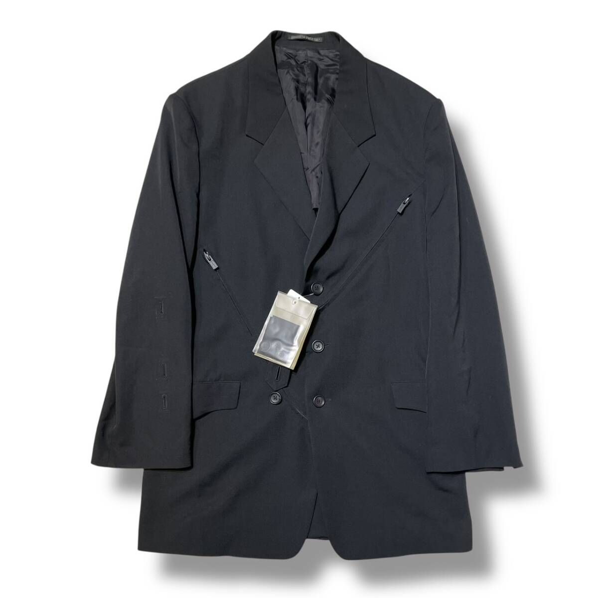 25ss YOHJI YAMAMOTO POUR HOMME wool gabardine zip deatail paneled