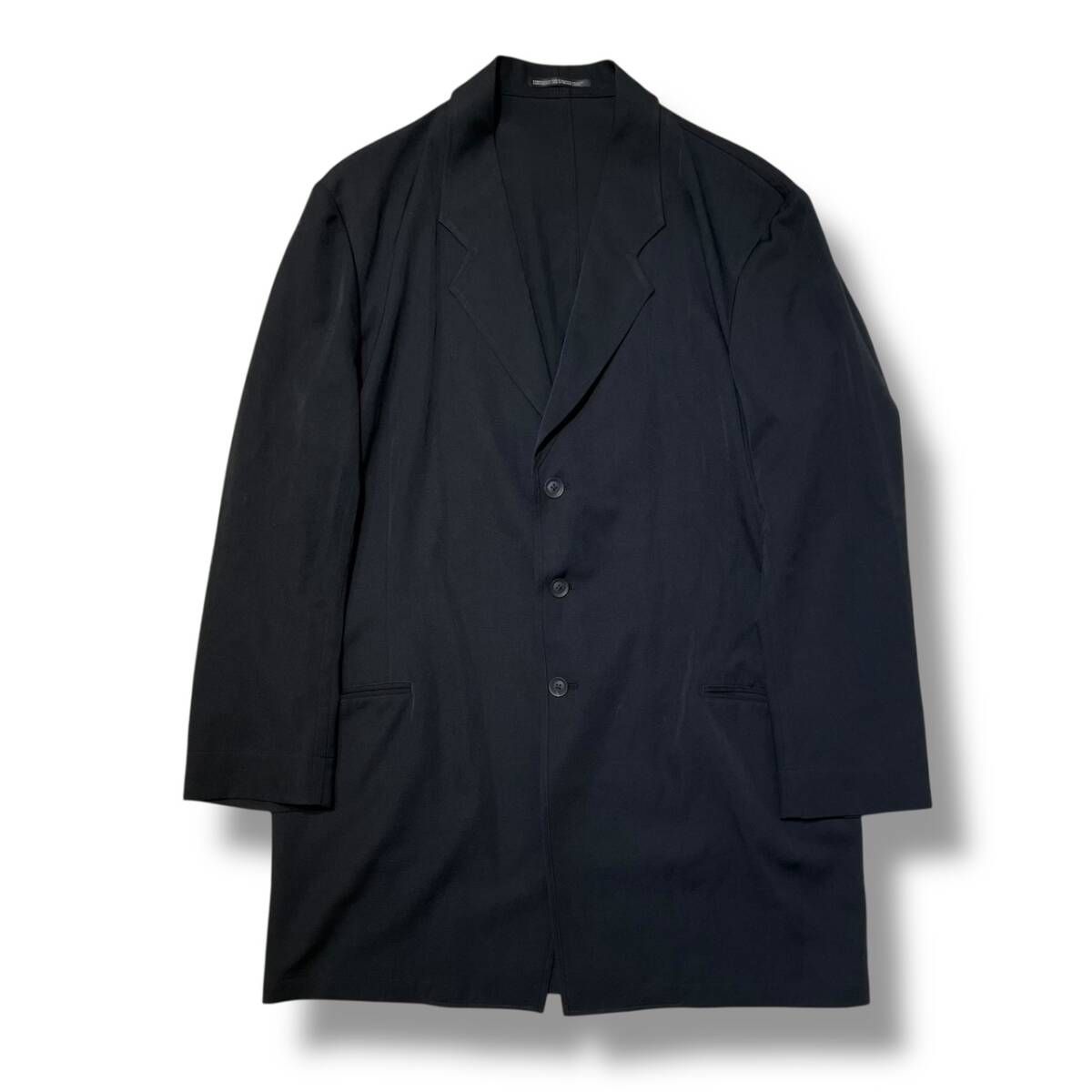 25ss YOHJI YAMAMOTO POUR HOMME WOOL GABARDINE ASYMMETRY LAPEL