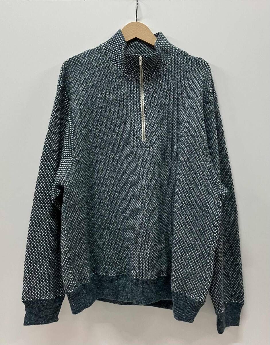 DIGAWEL ディガウェル ニット Pilgrim Surf Supply ピルグリム サーフ サプライ別注 ハーフジップ サイズ3 グリーン