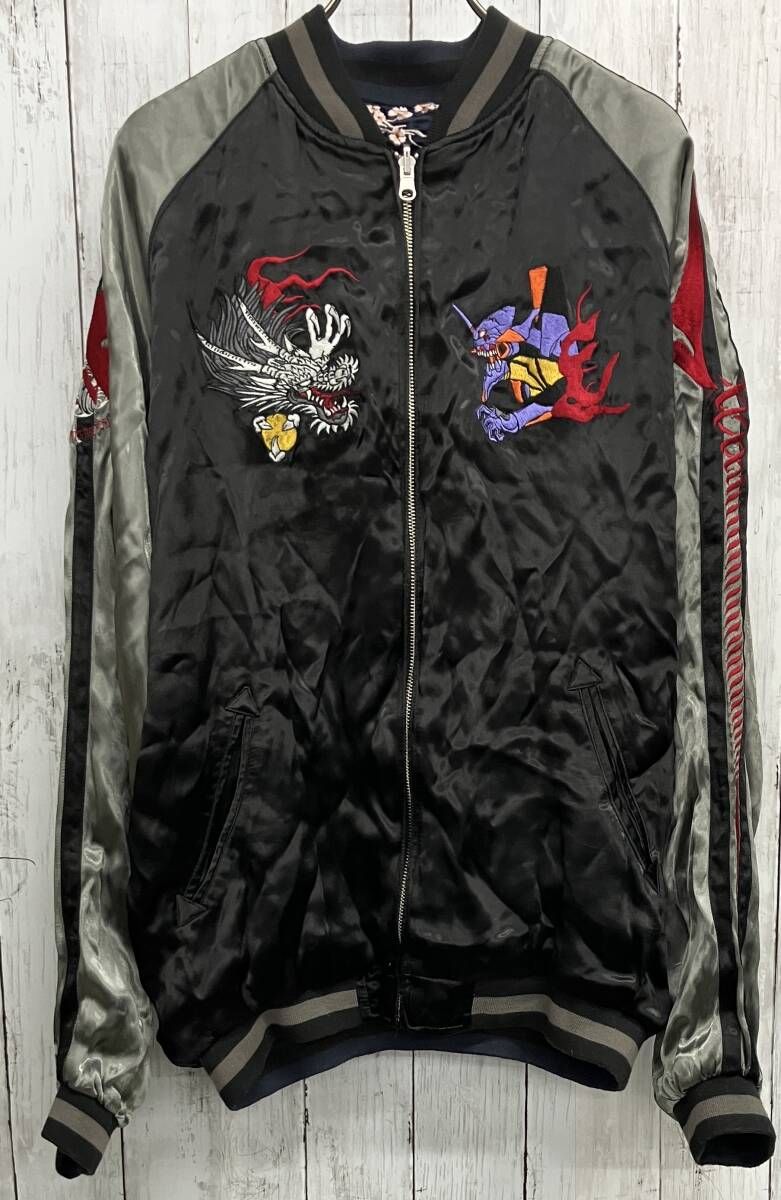 綾波レイ 雅結 エヴァンゲリオン リバーシブル スカジャン 綾波レイ M