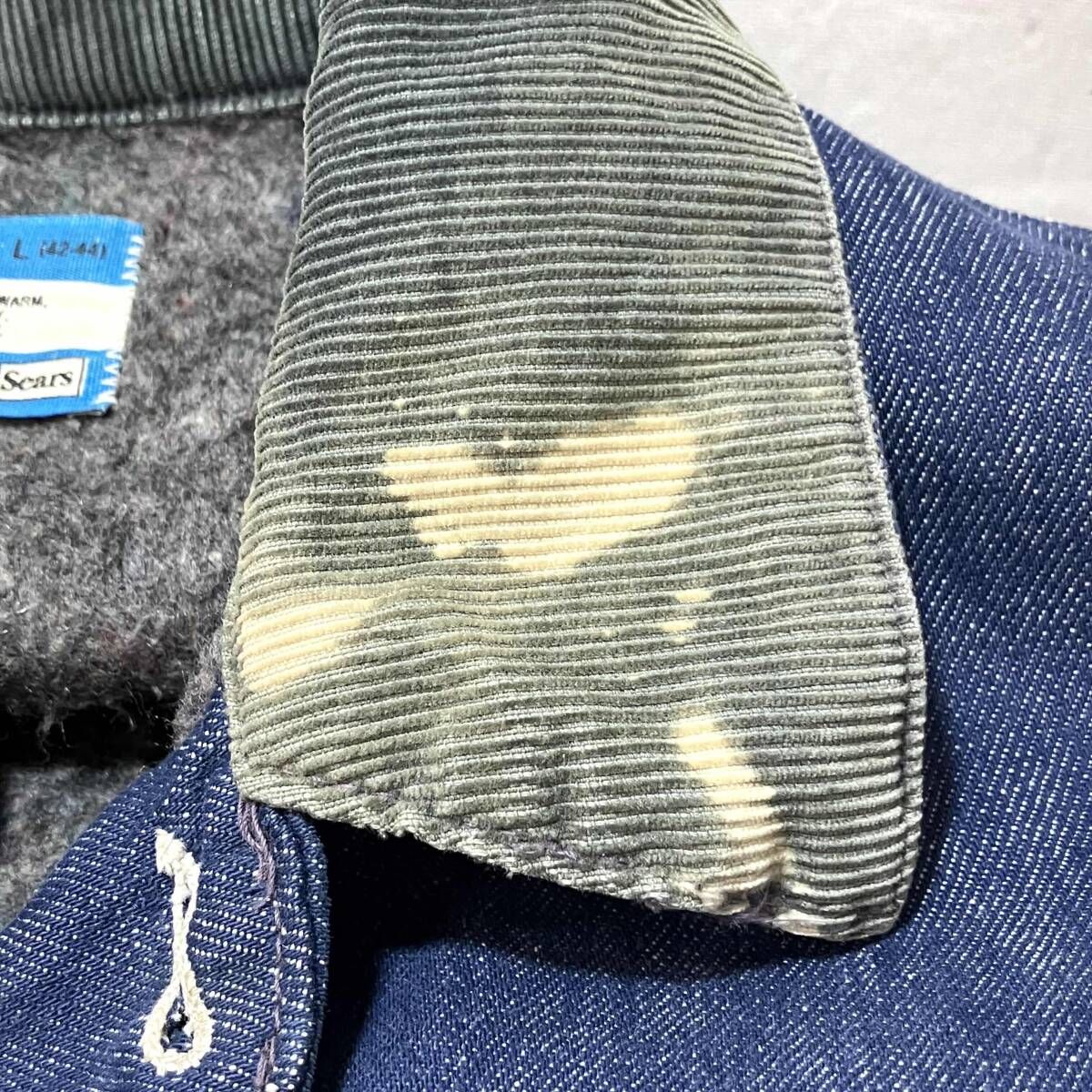 Sears / シアーズ / 70s / ステンシルプリント襟コーデュロイ