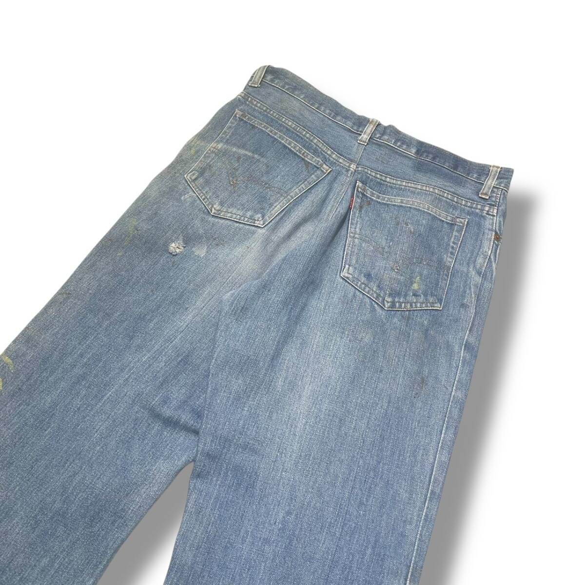 70s LEVI'S 66前期 517-0217 ボタン裏2 ブルー系 リーバイス - メルカリ