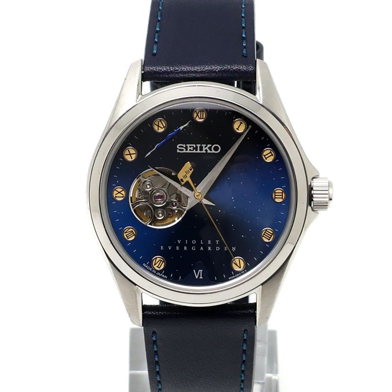 元住吉 セイコー SEIKO ヴァイオレット エヴァーガーデン ストーリー 6 アリー彗星 オーロラ SS 4 R 38-02 0 自動巻 メンズ 腕時計