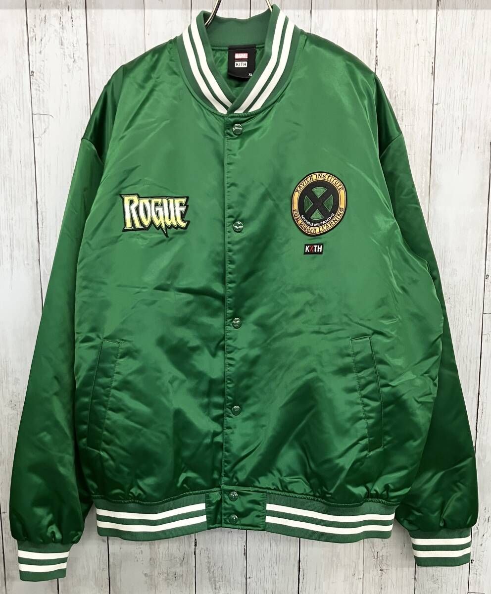 KITH × Marvel X-Men Cyclops Satin Bomber Jacket キス マーベル