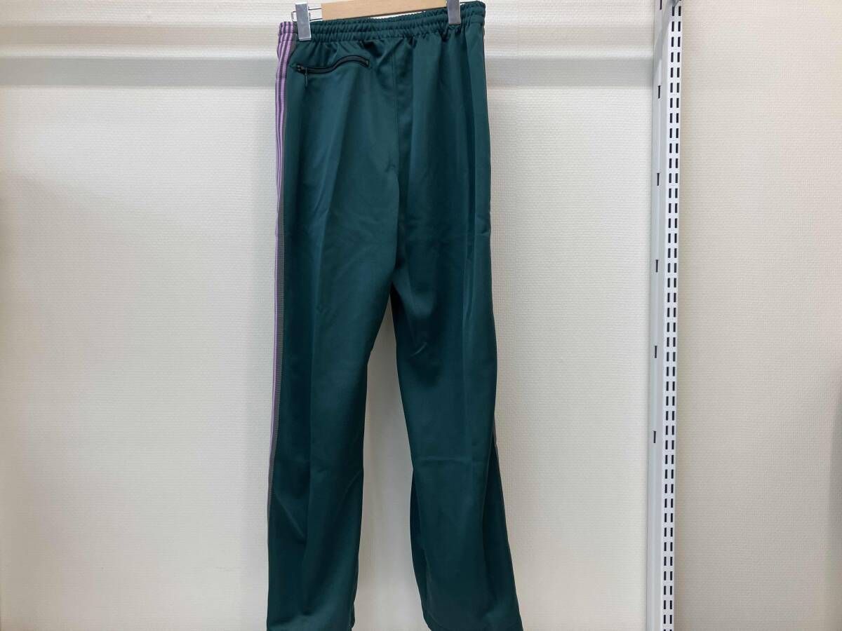未使用 タグ付き Needles トラックパンツ lq392 グリーン×パープル Sサイズ
