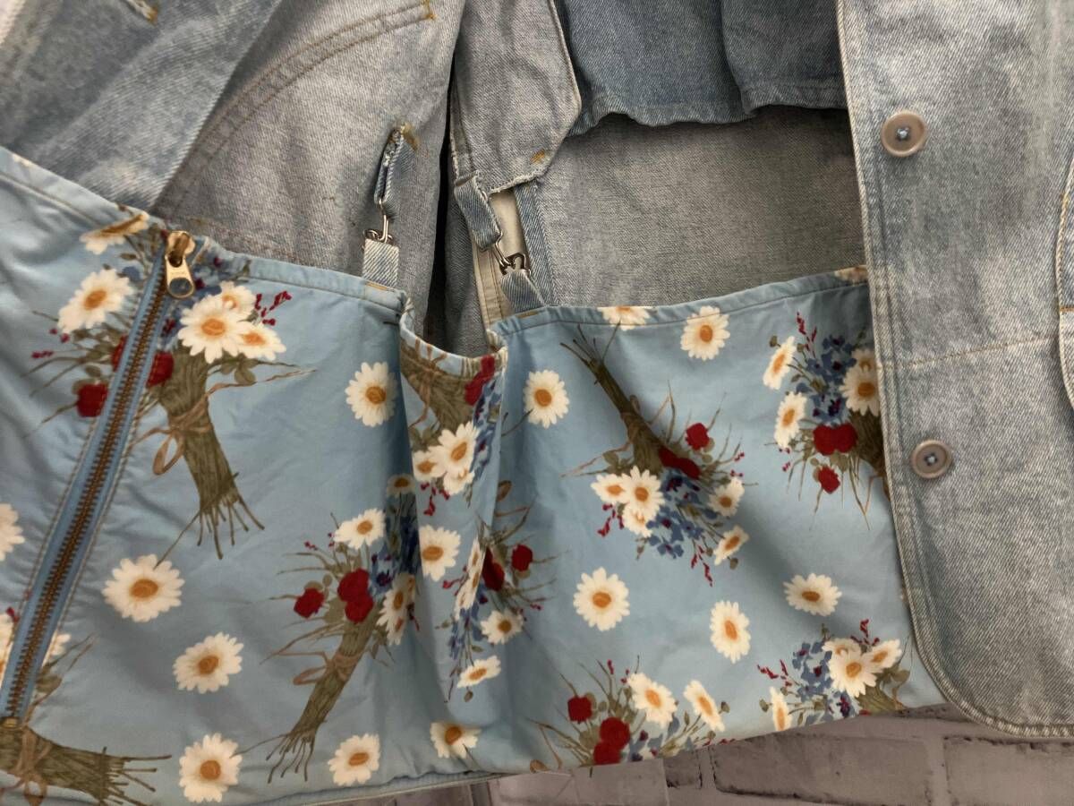 PINK HOUSE/古着/デニムジャケット/カバーオール/裾デザイン/アメリカ