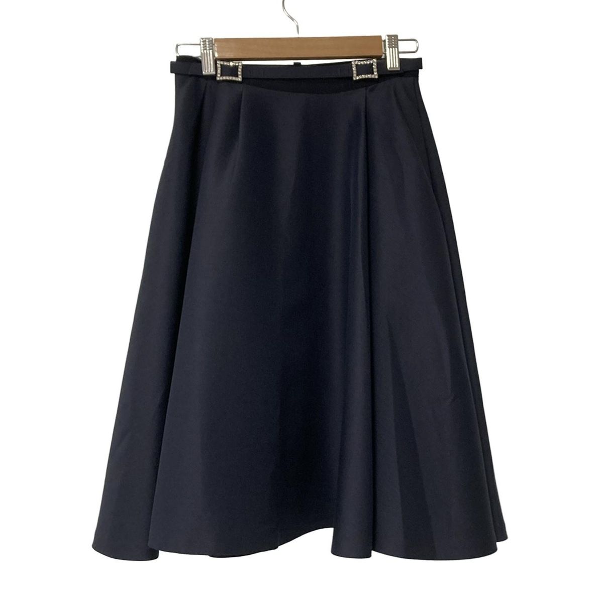 FOXEY フォクシー ロングスカート サイズ38 M レディース - 41269 ダークネイビー
