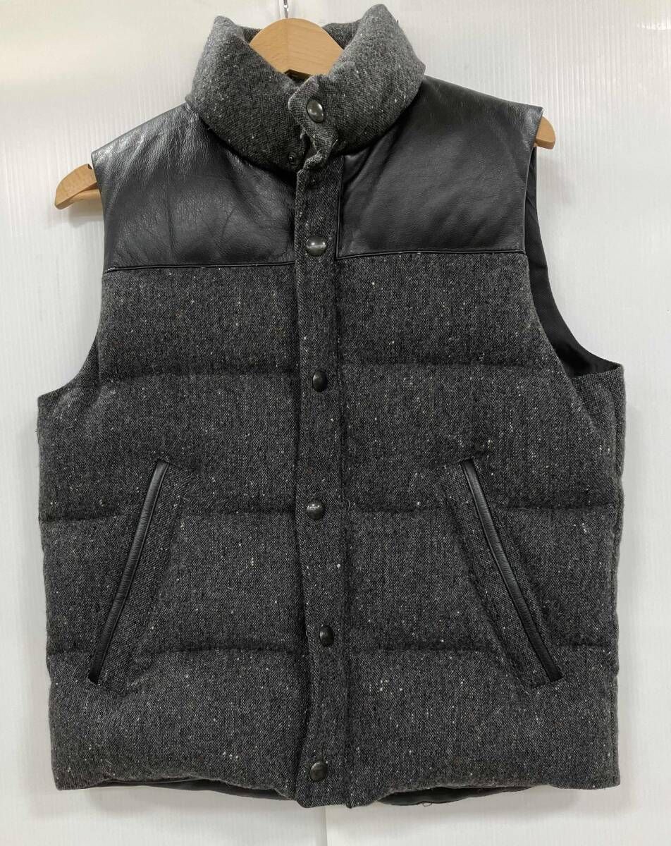 EDIFICE ダウンベスト ダークグレー サイズ44