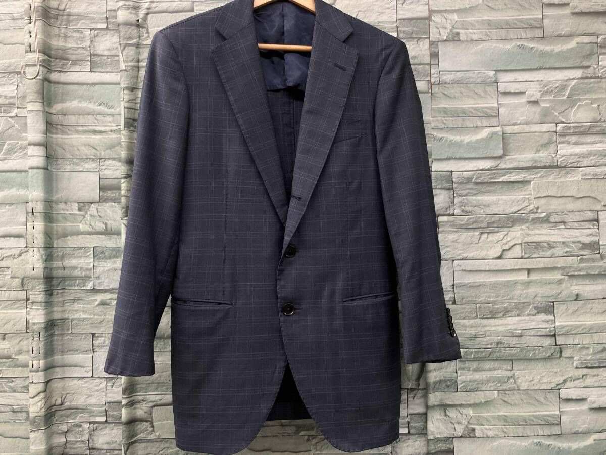 その他ジャケット ウールシングルブレステッド2 B サイズ44 ネイビー トゥモローランド