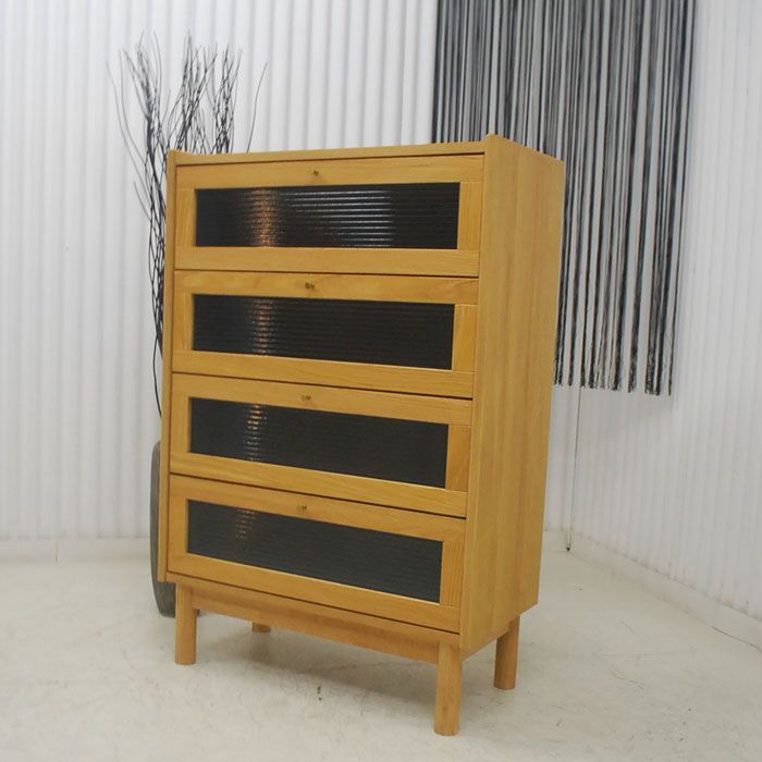 アウトレット 現品限り 一部 大 リビングチェスト サイドボード 北欧調モダンデザイン ナチュラル 250508 マウス80