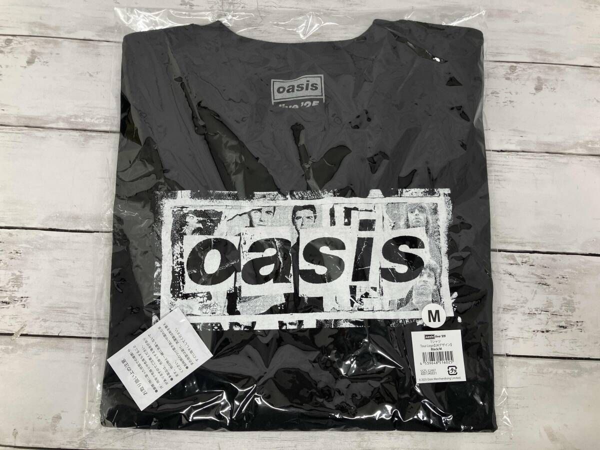 oasis／半袖Tシャツ／公式商品／live'25／UKデザイン／ロゴ／ブラック