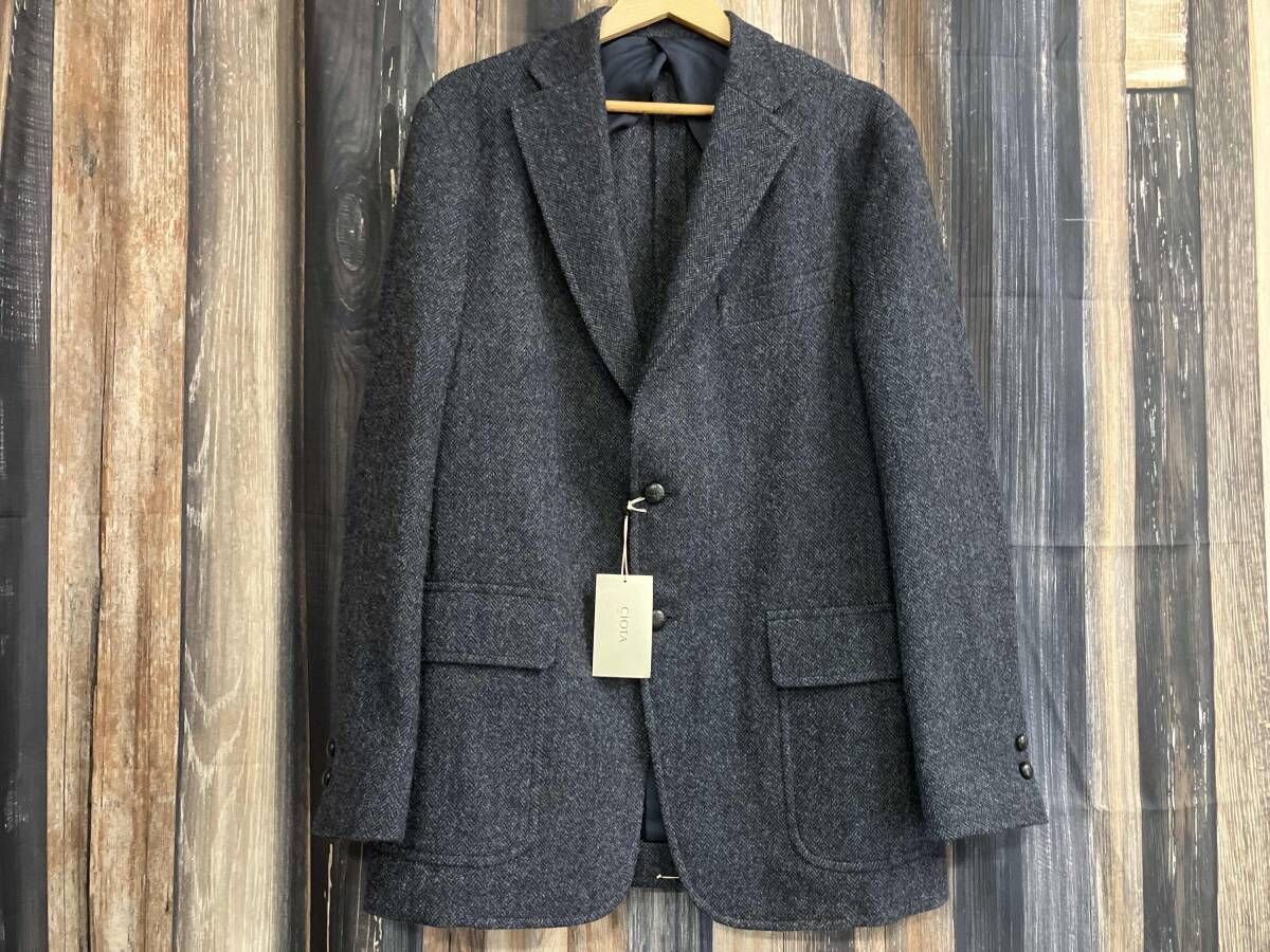 CIOTA x J.PRESS シオタxジェイプレス TWEED JACKET ベリーボーンツイードジャケット テーラード JKLM-131 ネイビー 5