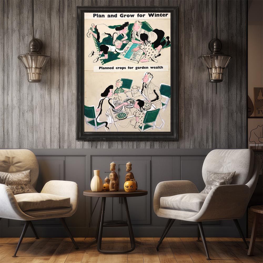 B4サイズ（約25x36cm）】【bn-poster-1411】超古いポスター 復刻 絵画