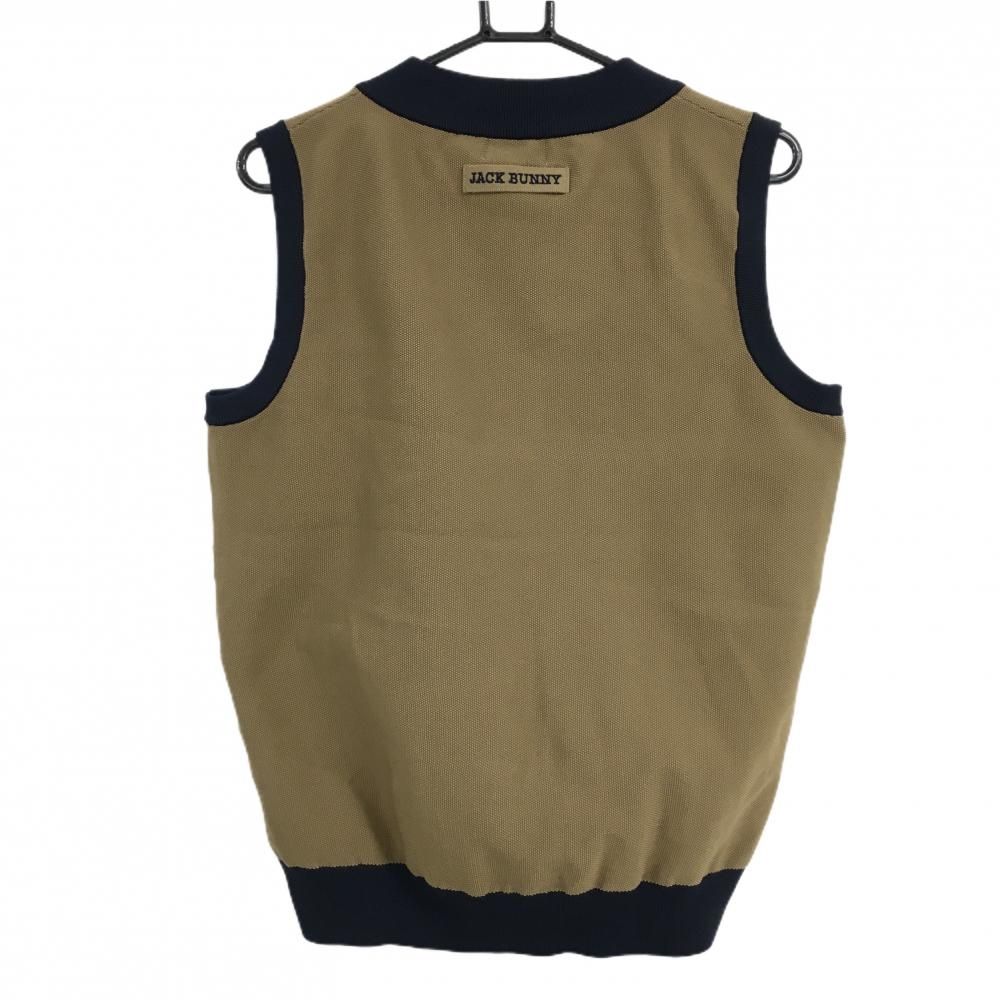 超美品】ジャックバニー ニットベスト ブラウン×ネイビー フロント