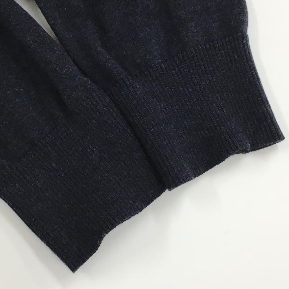 美品】パーリーゲイツ ニットカーディガン ダーックネイビー×ピンク