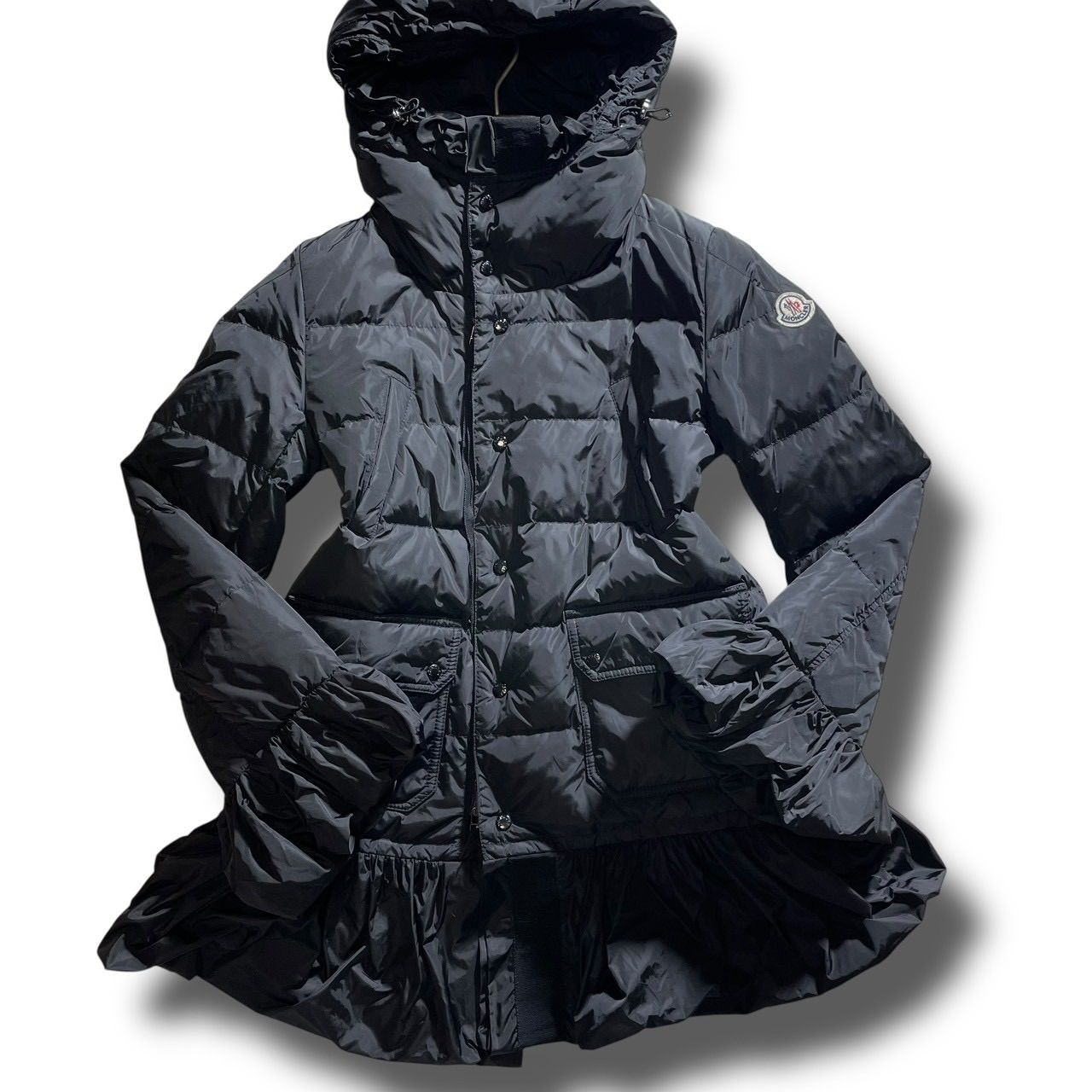 未使用級 MONCLER モンクレール SERRE セール ペプラム フリル フレア
