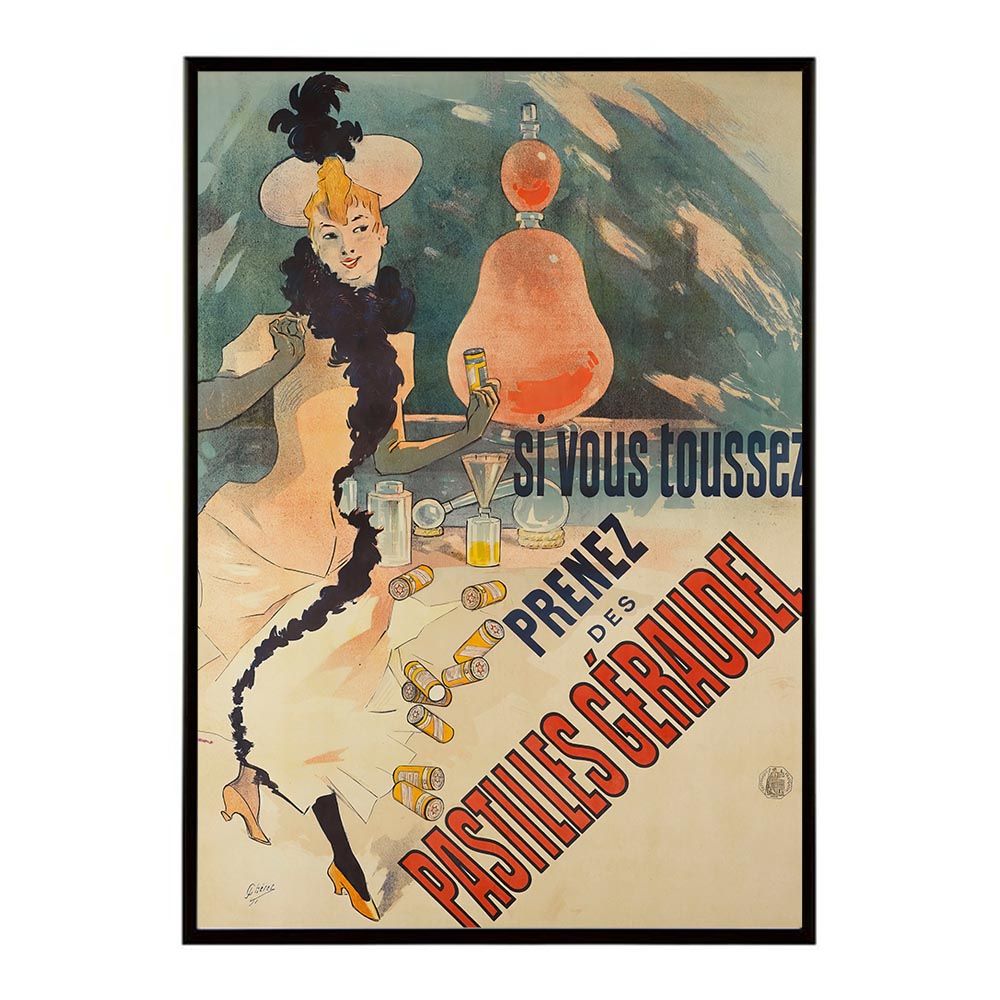 B4サイズ（約25x36cm）】【bn-poster-1431】超古いポスター 復刻 絵画