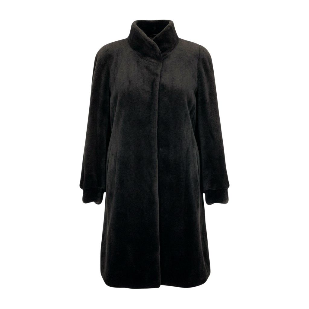 6L5 BALENCIAGA バレンシアガ シェアードミンク ロングコート サイズF