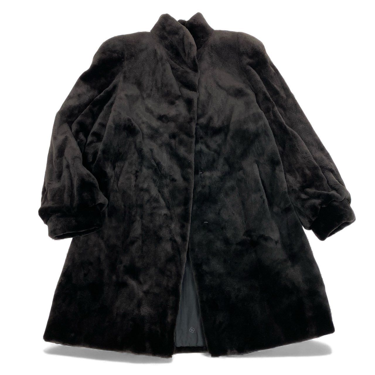 BALENCIAGA シェアードミンク ロングコート 6L5 BALENCIAGA バレンシアガ シェアードミンク ロングコート サイズF