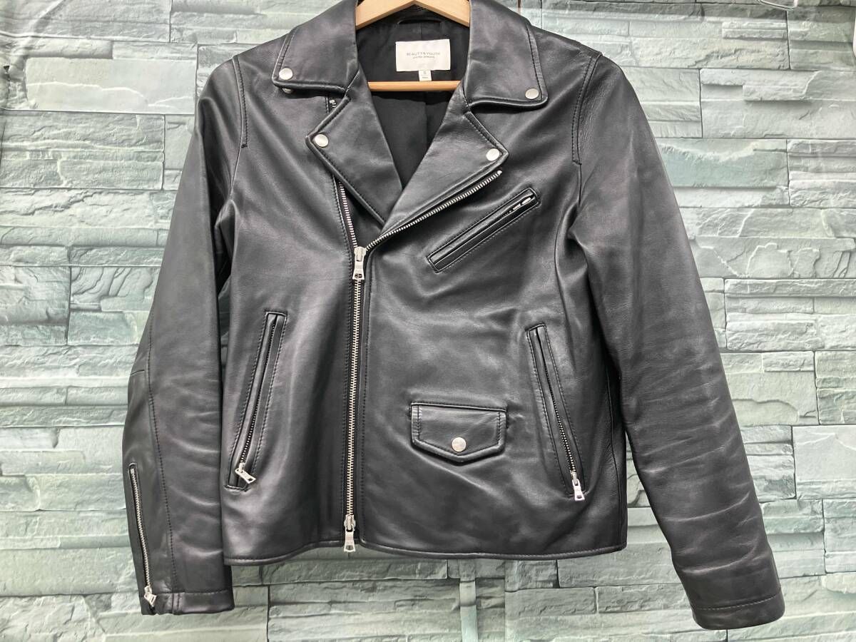 UNITED 高品質 ARROS／シングルライダース/BEAUTY&YOUTH/ブラック/S