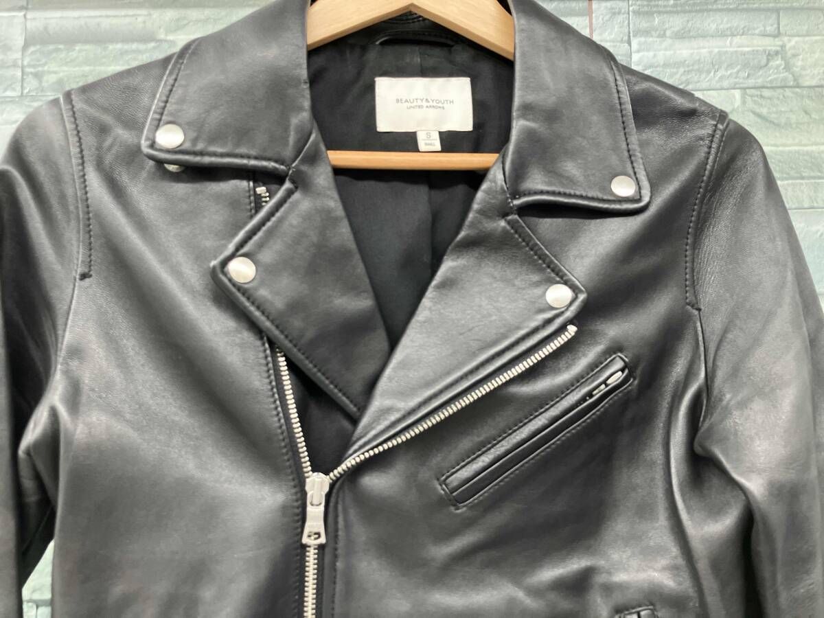 UNITED 高品質 ARROS／シングルライダース/BEAUTY&YOUTH/ブラック/S