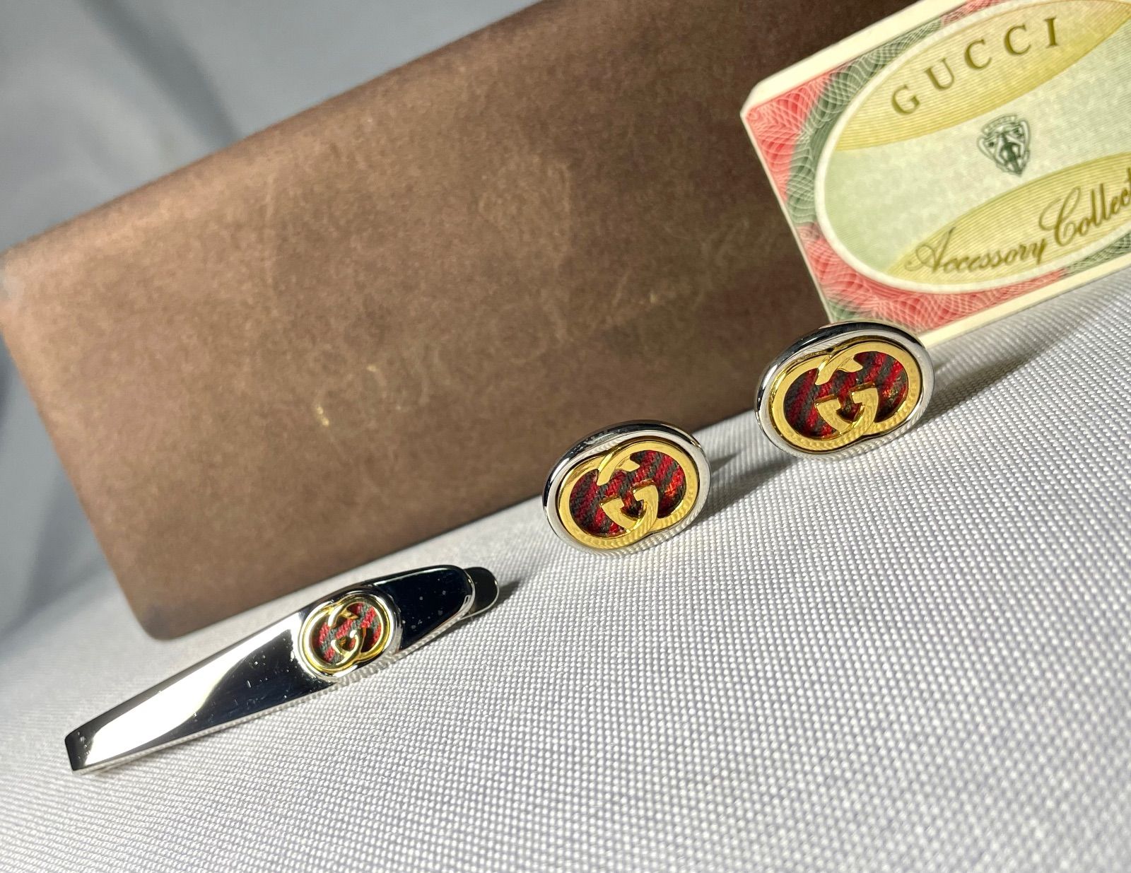 GUCCI グッチ インターロッキングG シェリーライン ヴィンテージカフス