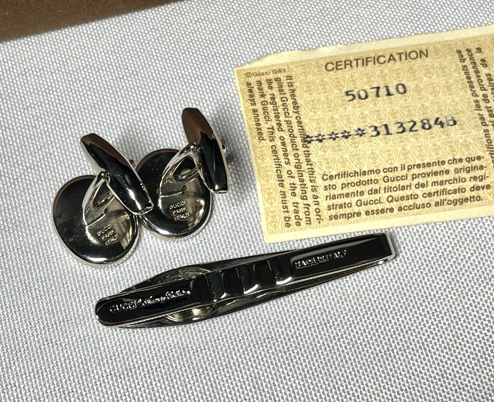 GUCCI グッチ インターロッキングG シェリーライン ヴィンテージカフス