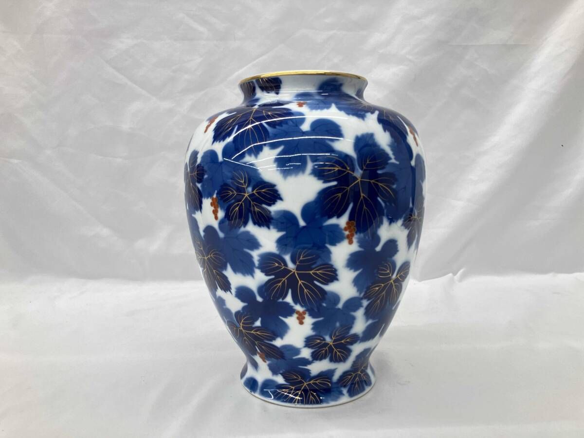 深川製磁 壺 瑠璃葡萄 - メルカリ