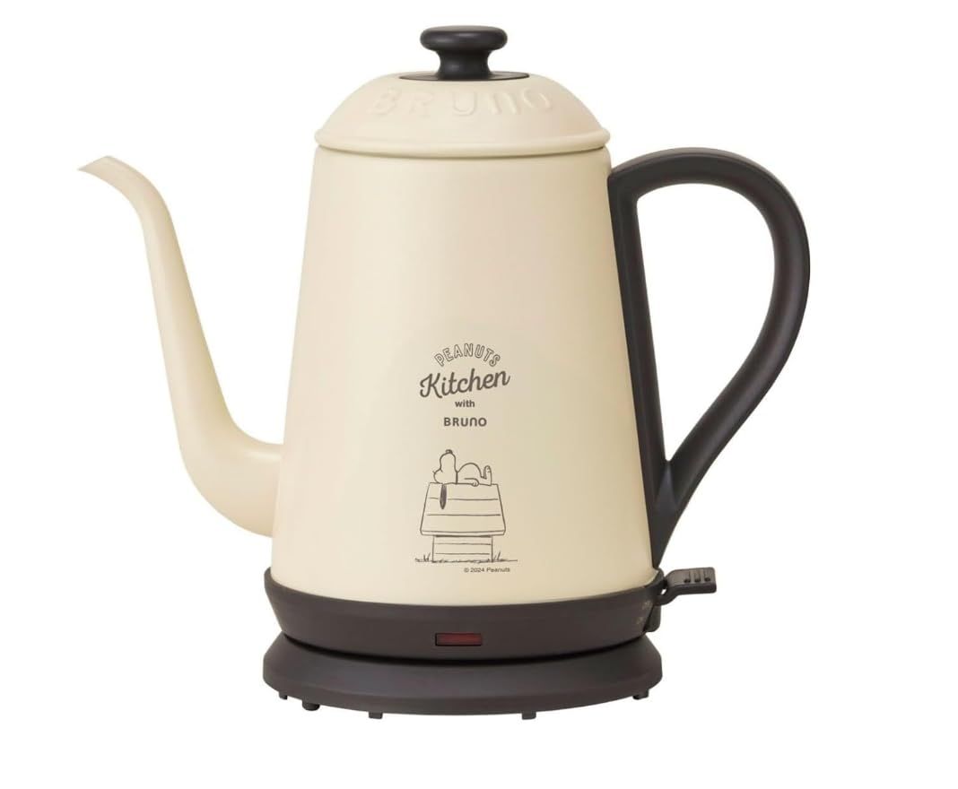 BRUNO PEANUTS Kitchen 電気ケトル クリーム色 新品 BRUNO 電気ケトル BRUNO PEANUTS Kitchen 電気ケトル クリーム色