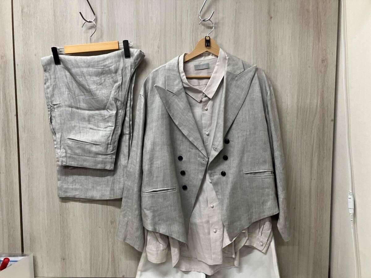 ha za ma テーラードジャケット 経年真価の燕尾ジャケット セットアップ サイズ不明 オフホワイト