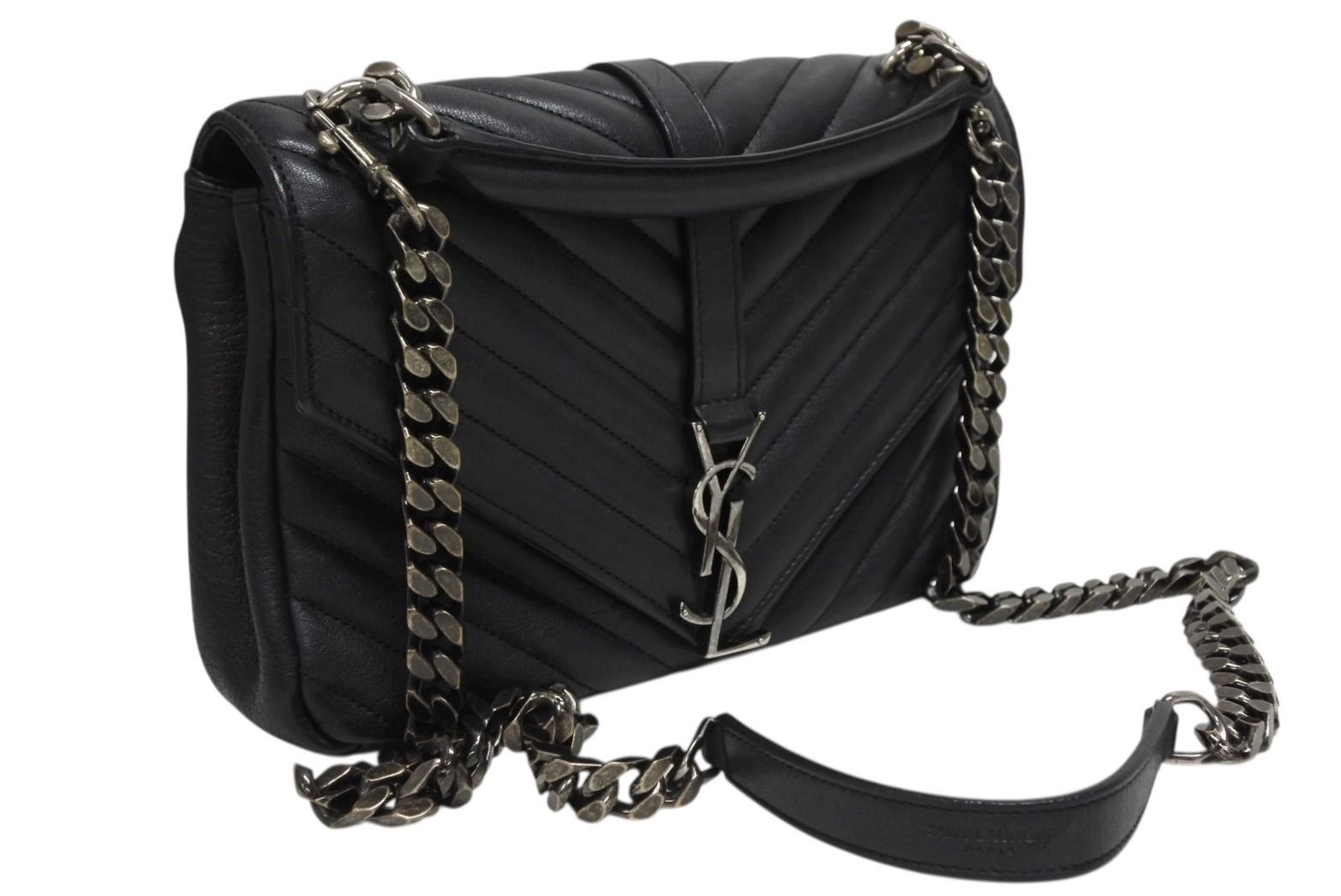 SAINT LAURENT ブラックショルダーバッグ Saint Laurent LE 5 À 7 ショルダーバッグ ミニ | ブラック | FARFETCH JP