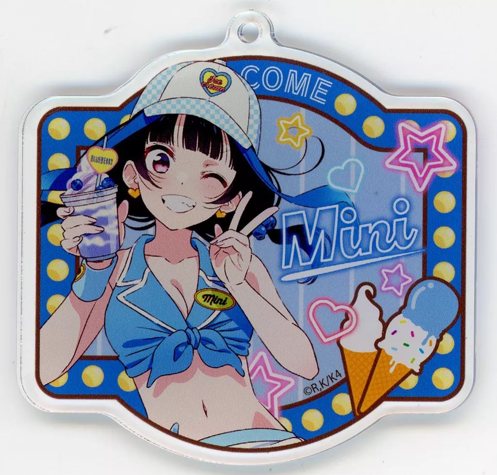 中古】キーホルダー 八重森みに アクリルキーホルダー 「くじコレ 彼女