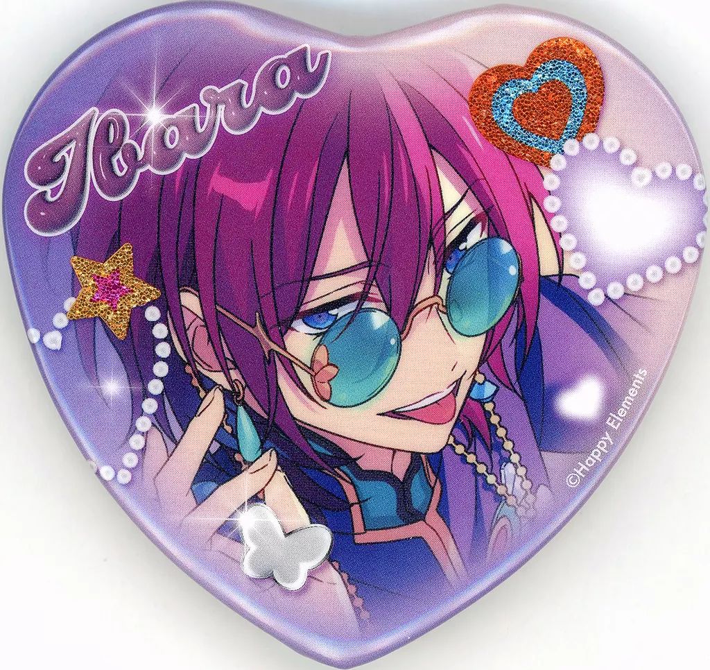 七種茨 ハート缶バッジ あんスタ あんさんぶるスターズ GIRA☆デコ 中古】バッジ・ピンズ 七種茨 GIRA☆デコ ハート缶バッジ 「あんさん