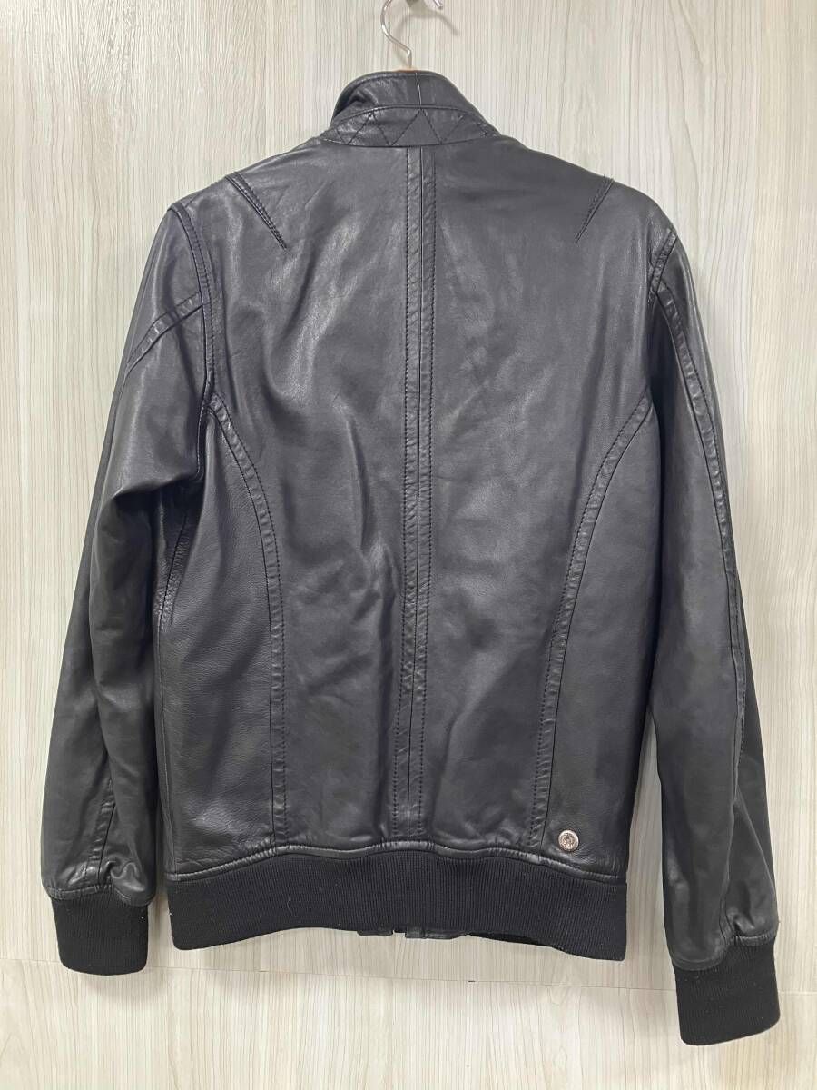 DIESEL シープレザー ジャケット DIESEL/ディーゼル/レザージャケット/シープレザー/ブラック/サイズS 最新